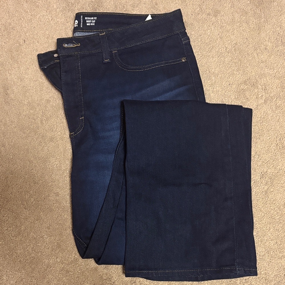 Lee Women's Boot Cut Jeans in Dark Blue Wash